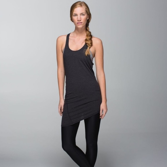 Lululemon Heathered Black Torque Tank - Picture 1 of 10